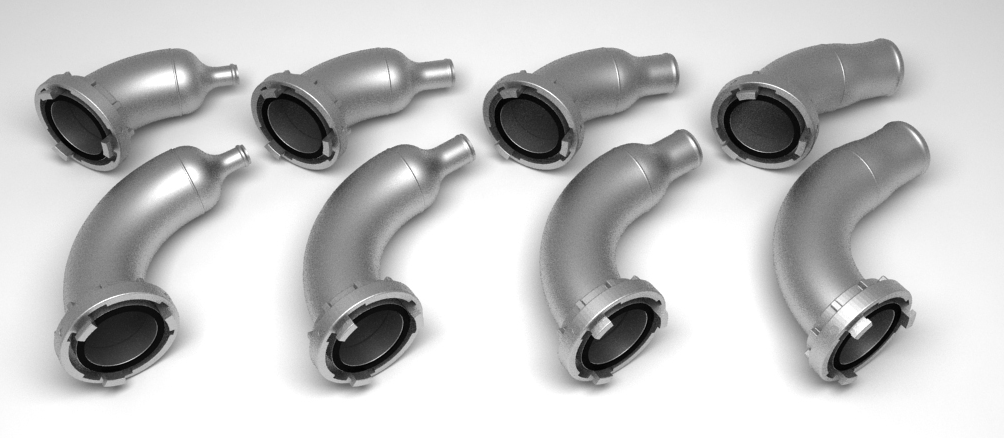 Tubolino Angled Nozzels for Trenchless Pipe Repair Inversion Tanks