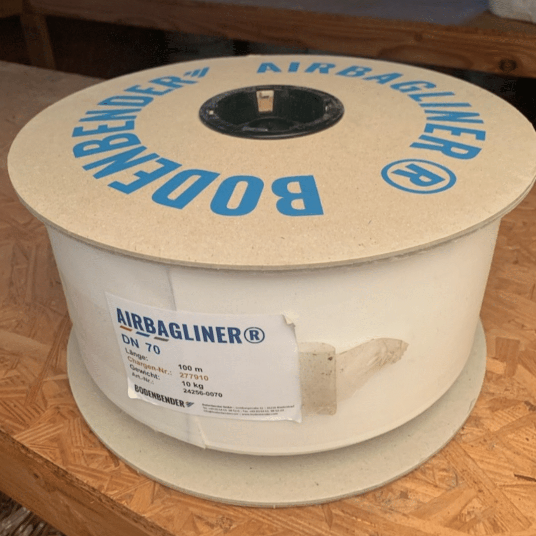 AirBagLiner is uniquely durable and reusable calibration tube for trenchless pipe repair pipelining