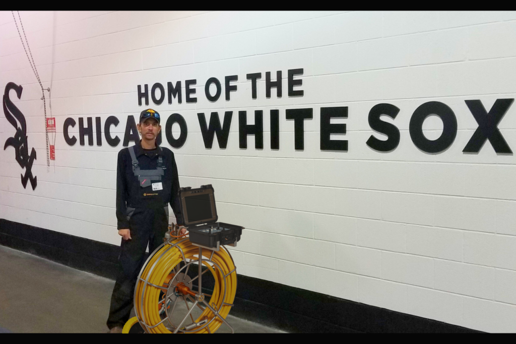 Travis With Dancutter At White Sox Stadium