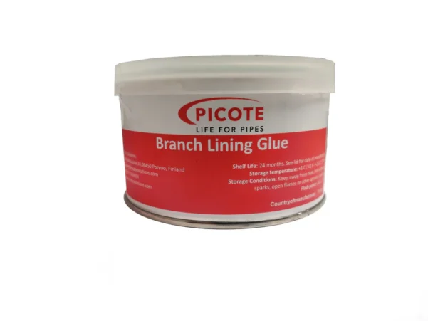 Picote branch lining glue for pipelining cipp